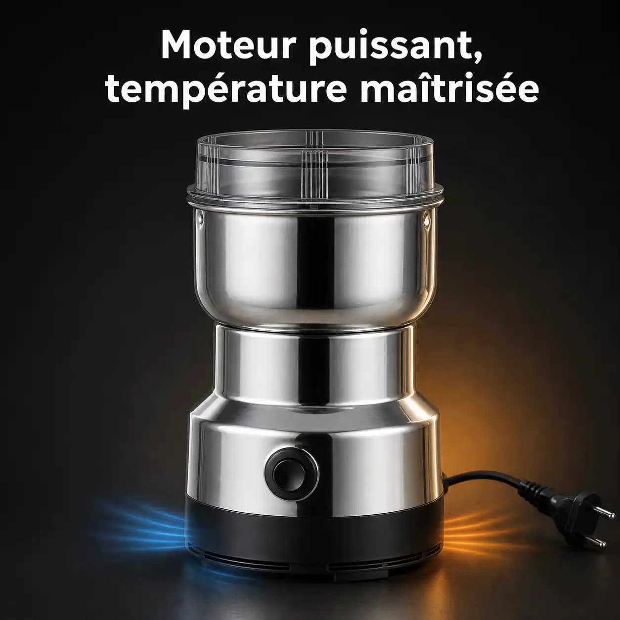 TurboGrind 8X — Broyeur Électrique Haute Performance 🌪️