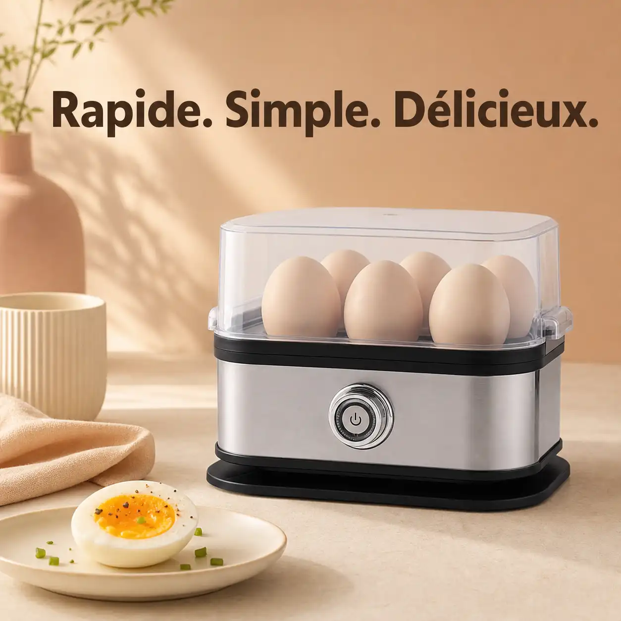 🥚 OvaLuxe™ Cuiseur Express 6