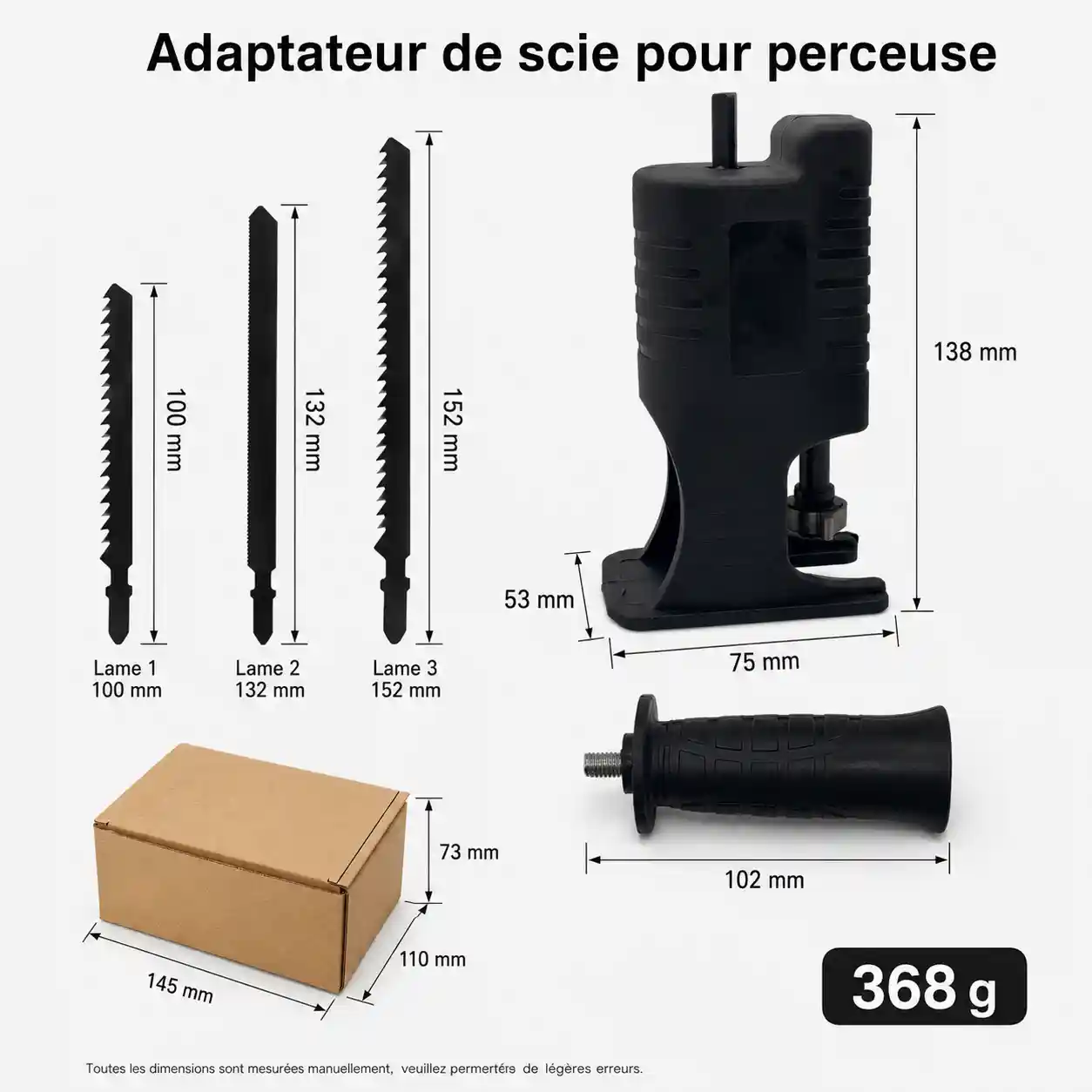 DrillSaw Pro™ – Adaptateur Scie pour Perceuse ⚡🪚