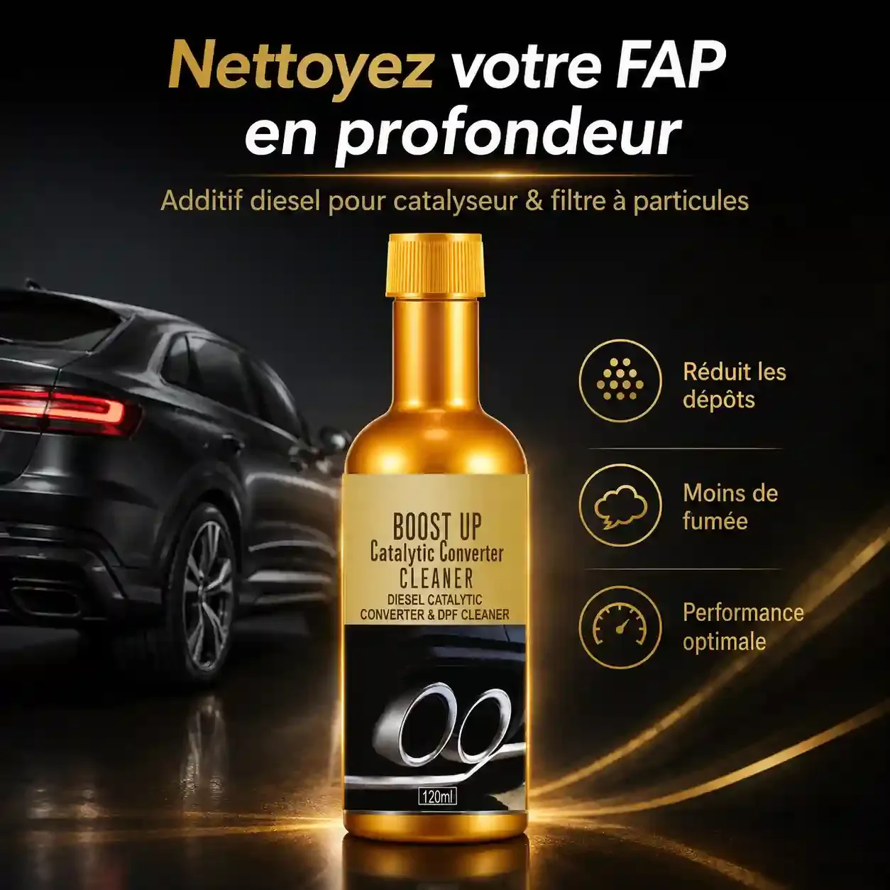CatalyBoost Pro™ – Nettoyant FAP & Catalyseur Diesel 120 ml 🚗